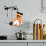 Key Holder Towel Hanger Kitchen Wall Organizer (Bon Appetite Black)