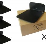 Galleksa Invisible Bookshelf Black 3-pack