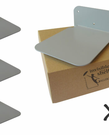 Galleksa Invisible Bookshelf Silver 3-pack