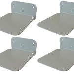 Galleksa Invisible Bookshelf Silver 4-pack