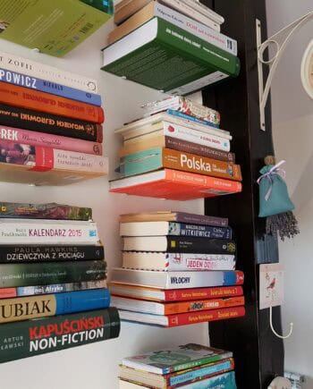 Galleksa Invisible Bookshelf White 6-pack