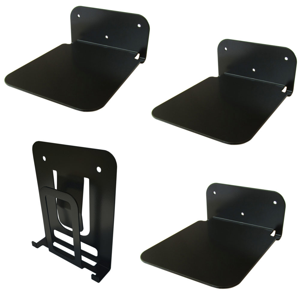 Galleksa Vertical Invisible Bookshelf Black ( 3 + 1 Vertical) Galleksa Invisible Bookshelf