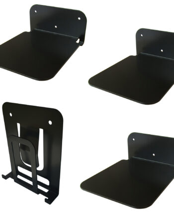 Galleksa Vertical Invisible Bookshelf Black ( 3 + 1 Vertical)