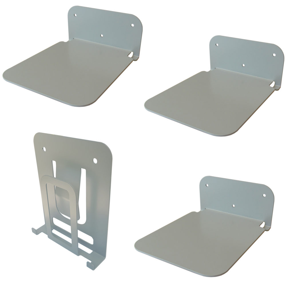 Galleksa Vertical Invisible Bookshelf Silver ( 3 + 1 Vertical) Galleksa Invisible Bookshelf