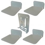 Galleksa Vertical Invisible Bookshelf Silver ( 4 + 1 Vertical)