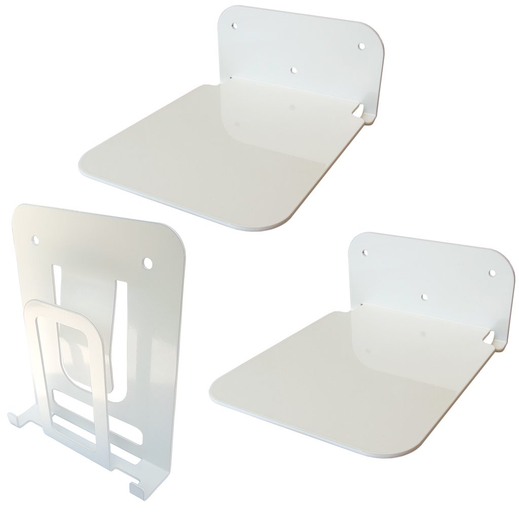 Galleksa Vertical Invisible Bookshelf White( 2+1 Vertical ) Galleksa Invisible Bookshelf