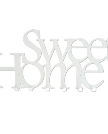 Wall Coat Rack with 7 Hooks (Sweet Home White)