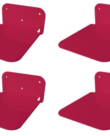 Galleksa Invisible Bookshelf Raspberry 4-pack
